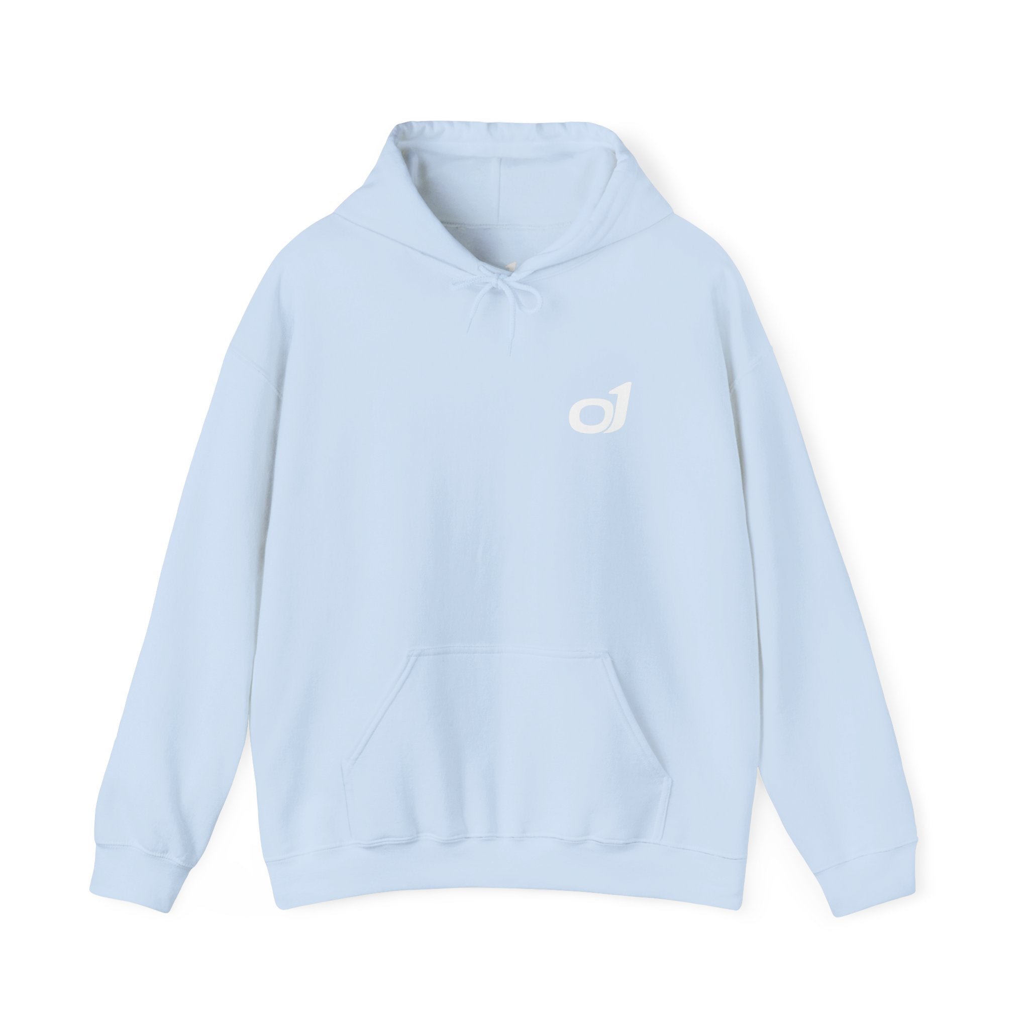 Minimal o1 White Logo Hoodie