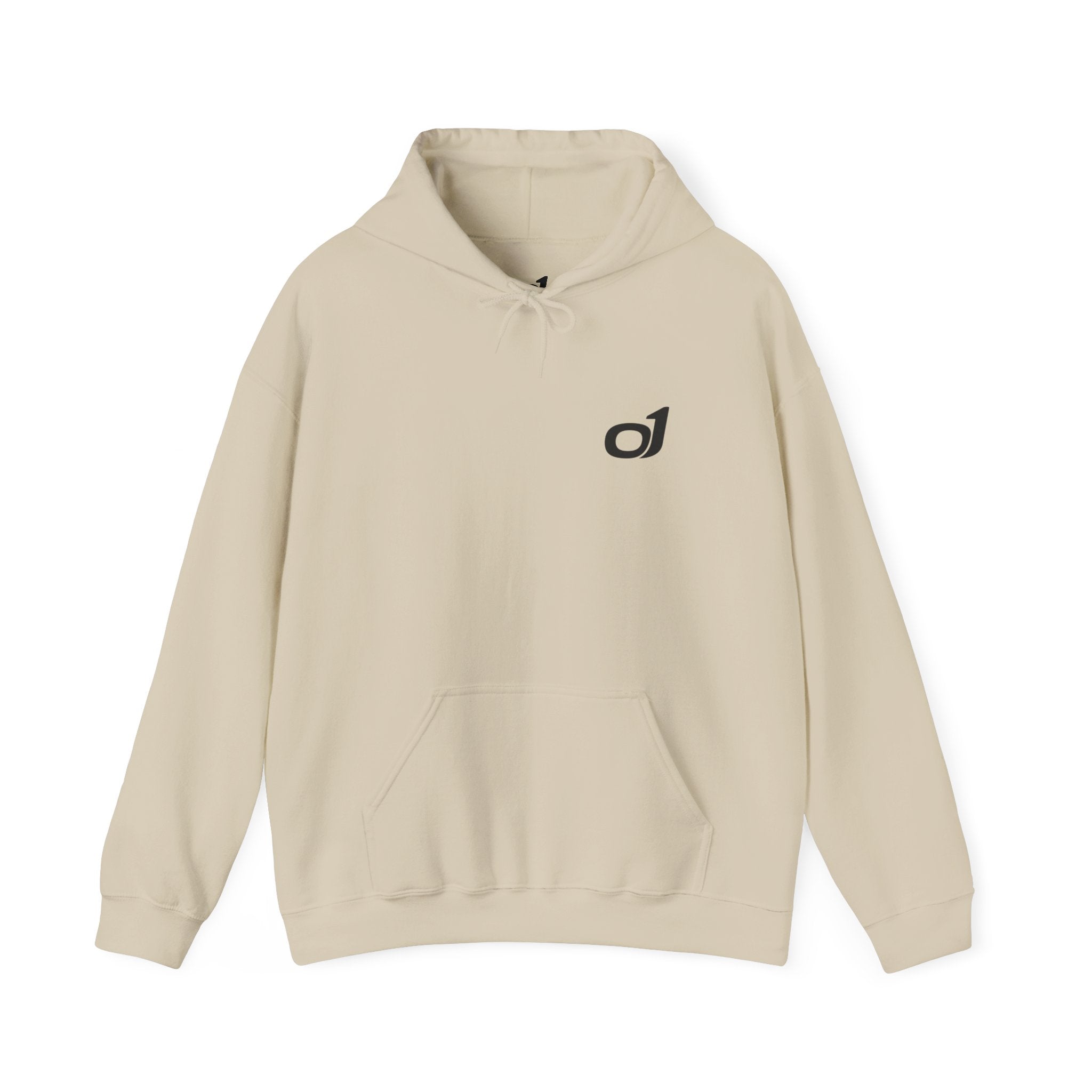 Minimal o1 Black Logo Hoodie