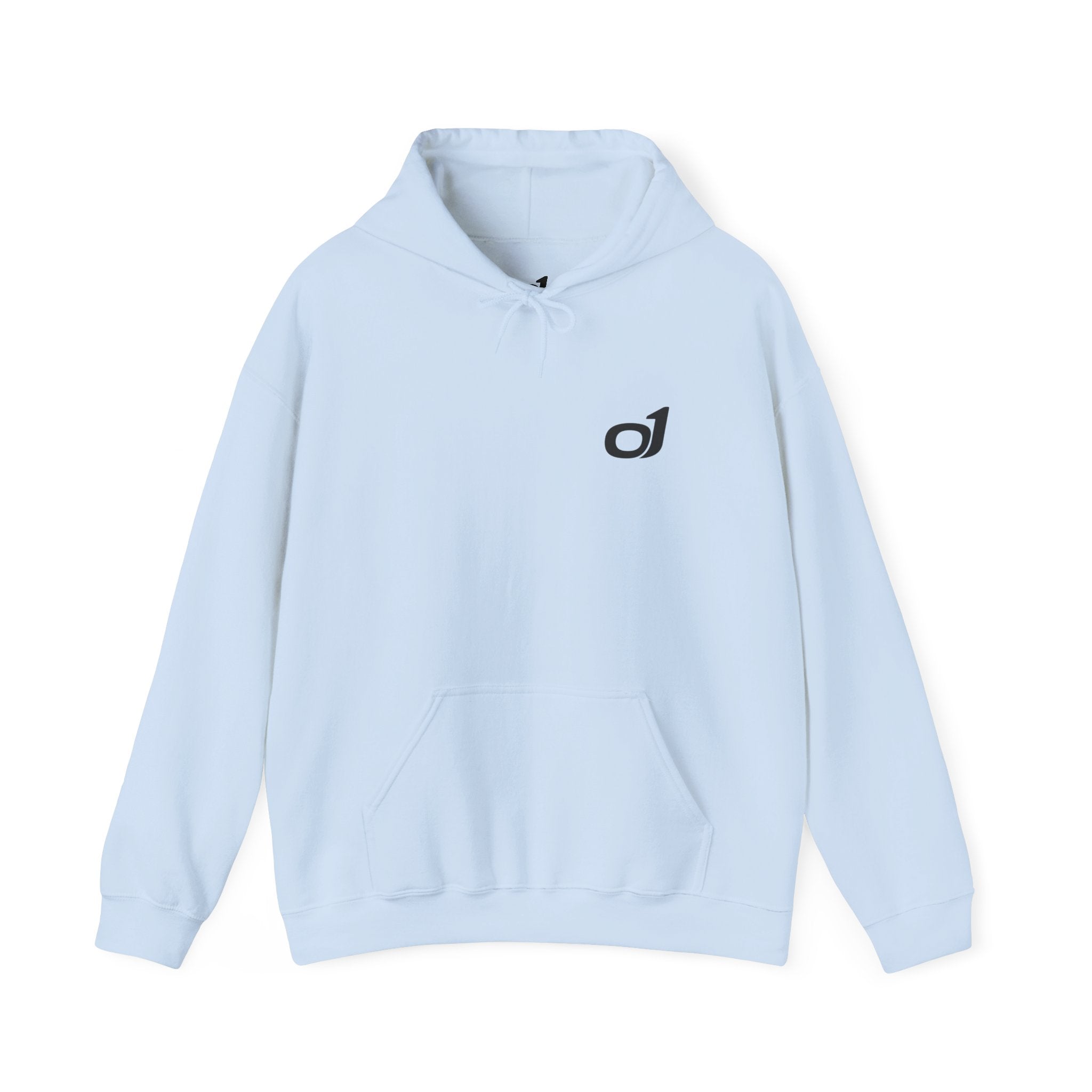 Minimal o1 Black Logo Hoodie
