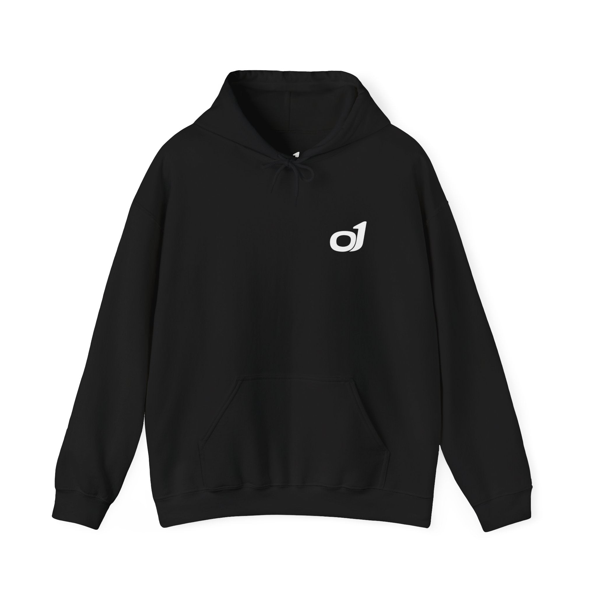 Minimal o1 White Logo Hoodie