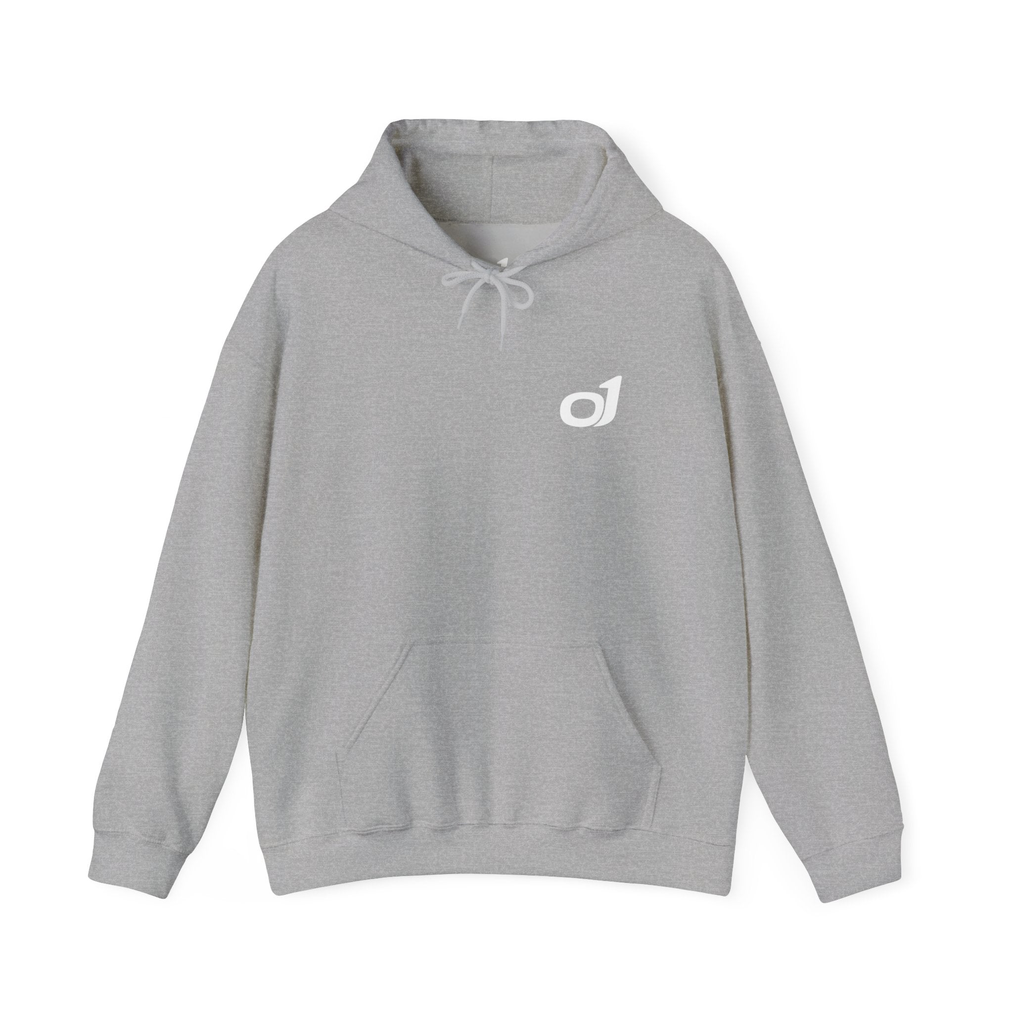Minimal o1 White Logo Hoodie