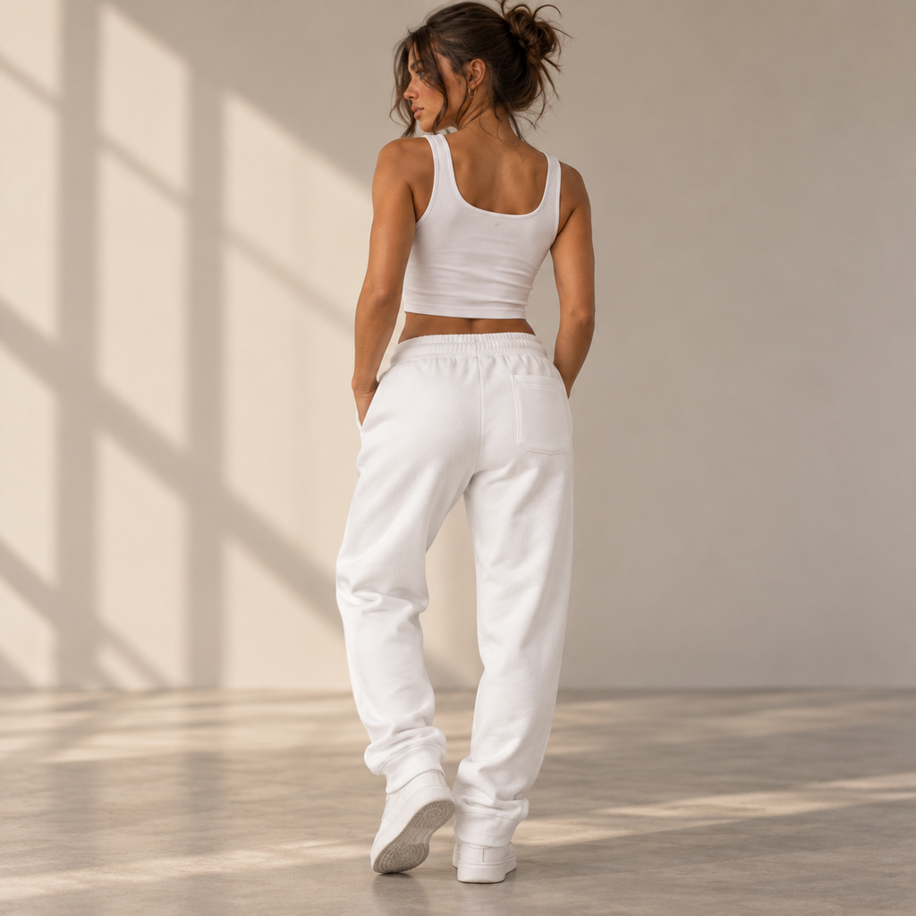 ON1Y FOREVER EMBROIDERED FLEECE SWEATPANTS