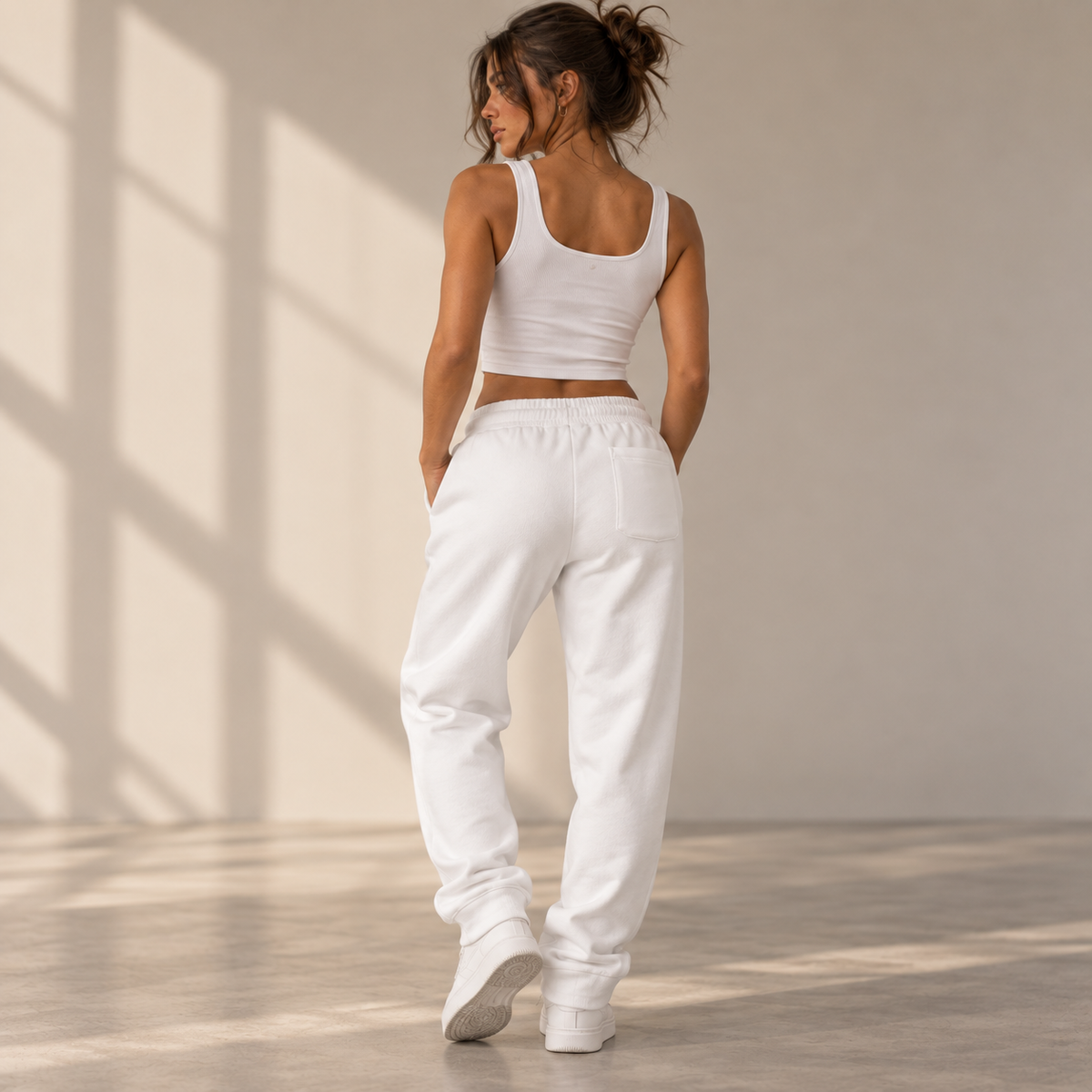 ON1Y FOREVER EMBROIDERED FLEECE SWEATPANTS