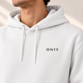ON1Y BLACK EMROIDERED HOODIE