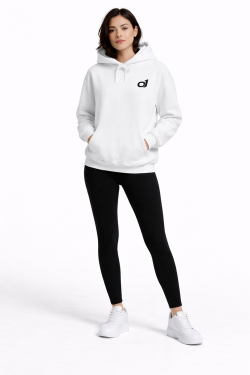 Minimal o1 Black Logo Hoodie