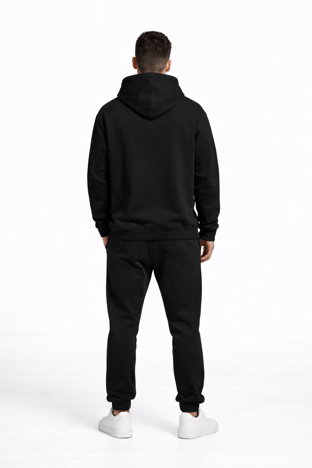 Minimal o1 White Logo Hoodie