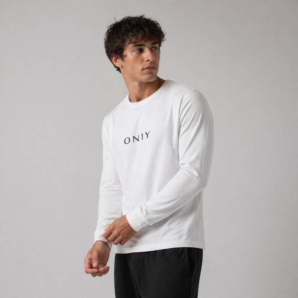 ON1Y Core Label Long Sleeve Tee