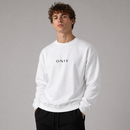 ON1Y Core Label Crewneck Sweatshirt